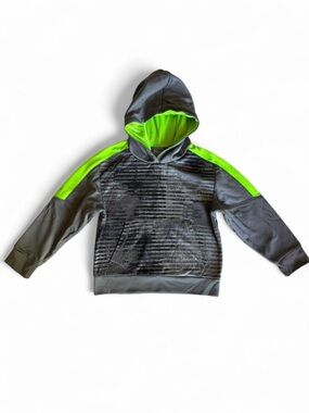 C9 by Champion Boys Duo Dry Tech Hoodie Gray Neon Green S (6/7)